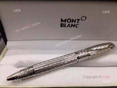 Clone Montblanc Daniel Defoe Writers Edition Stainless Steel Ballpoint